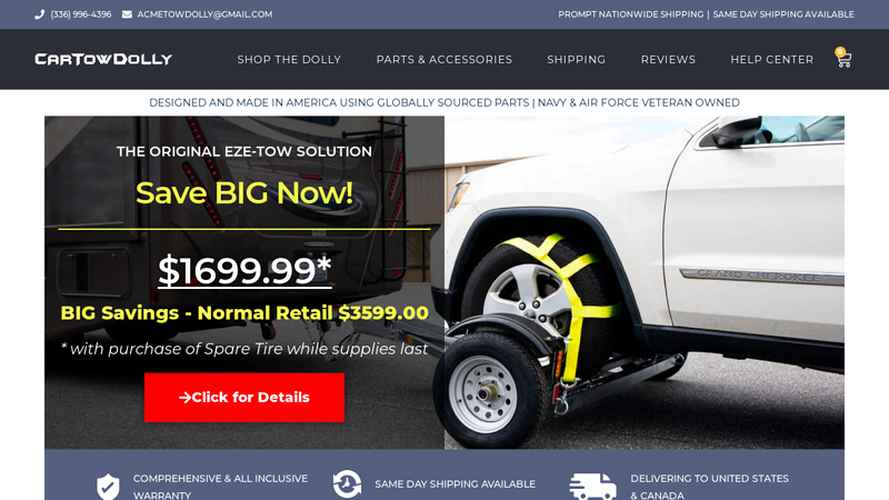 Car Tow Dolly | Starting at $899.99 !