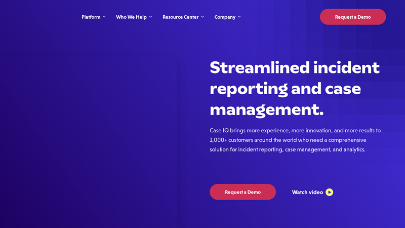 Case IQ (formerly i-Sight) | Investigative Case Management Solution