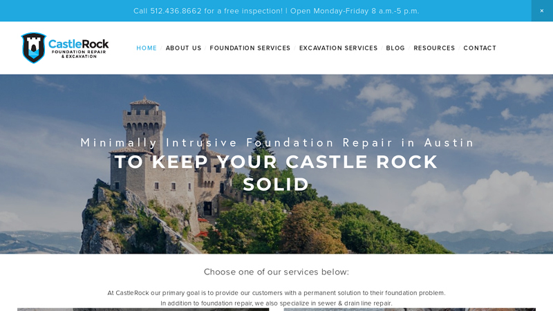 Castle Rock Foundation Repair & Excavation in Austin