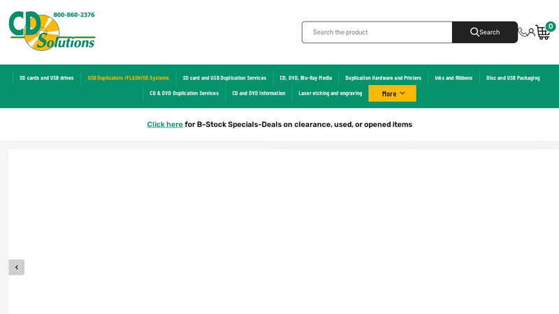 CD Solutions Inc Home Page for CD, DVD, SD card and USB drive duplication and printing hardware and services