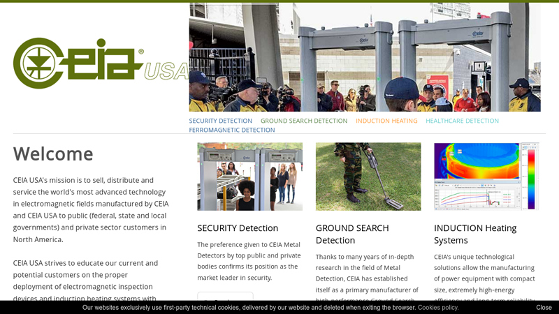 Metal Detector Manufacturer | Security Equipment and Supplies | CEIA USA