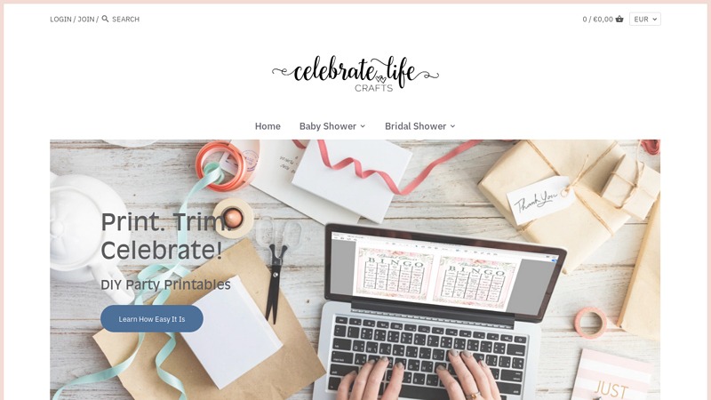 Celebrate Life Crafts - Baby Shower Games, Invitations & Decorations