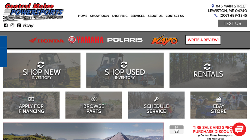Central Maine Powersports | Motorsports Vehicles for Sale, Lewiston ME