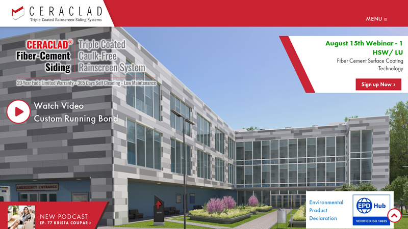 CERACLAD | Residential & Commercial Exterior & Interior Siding Panels