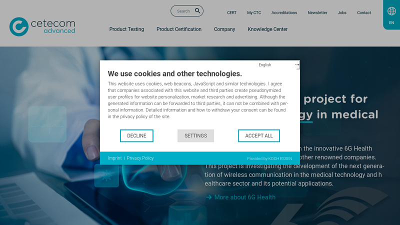 Global market access for your technology products: cetecom advanced