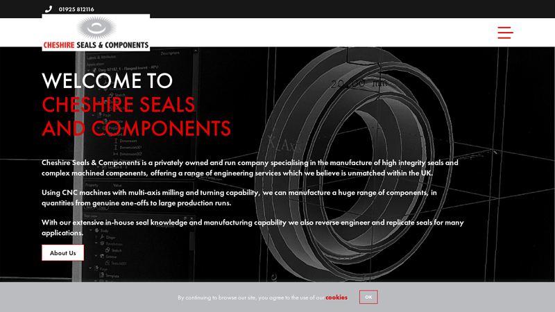 Cheshire Seals & Components | Machining Manufacturer in Cheshire