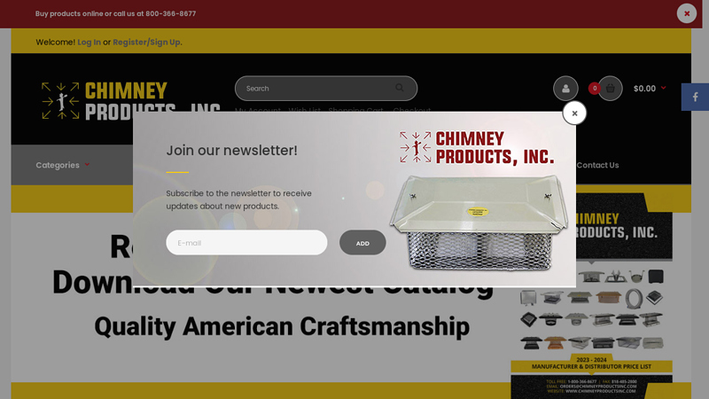 Chimney Products, Inc. | Chimney Caps, Dampers, and more