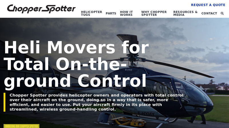 Helicopter Mover & Tugs for Sale | Chopper Spotter