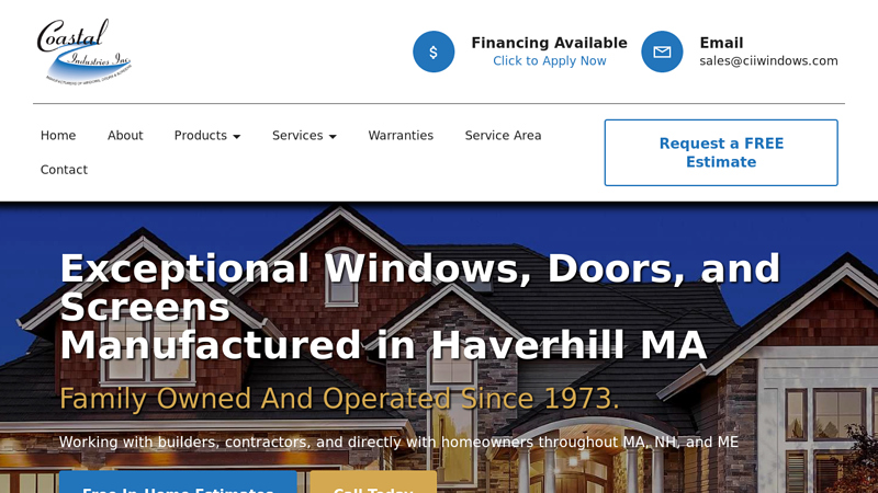 Home - Windows, Doors, and Screens distributor | Coastal Industries, Inc.
