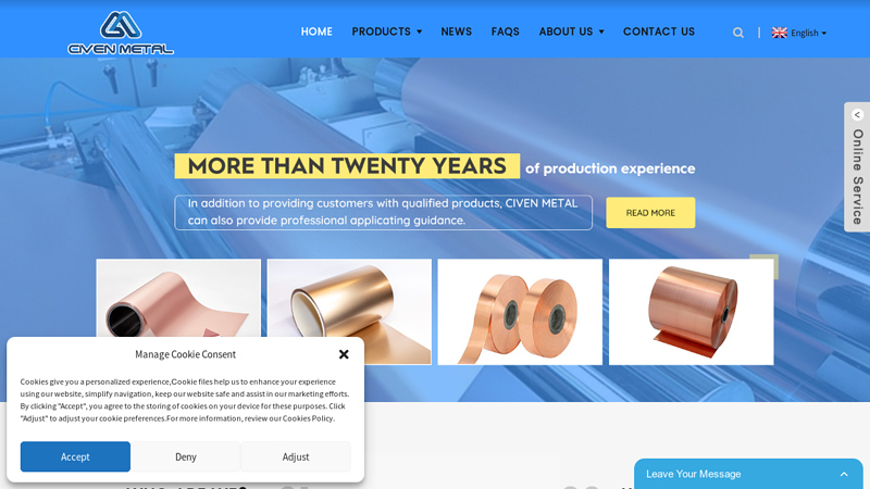 Rolled Copper Foils, Electrolytic Copper Foil, Coil Sheet - Civen