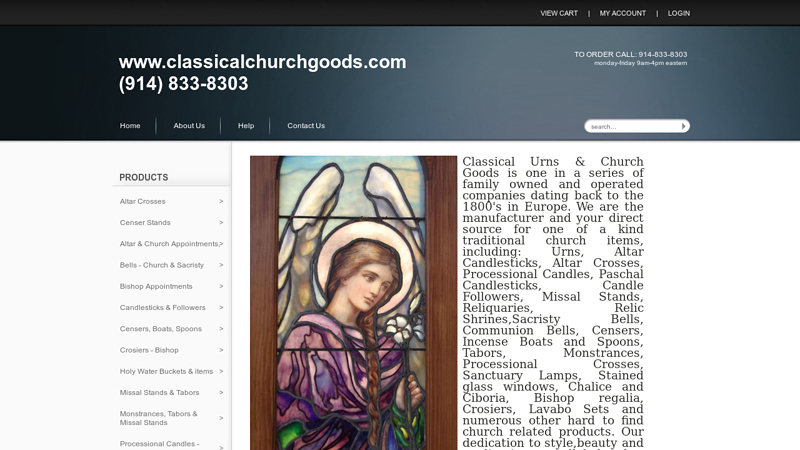 CLASSICAL URNS & CHURCH GOODS 914-833-8303
