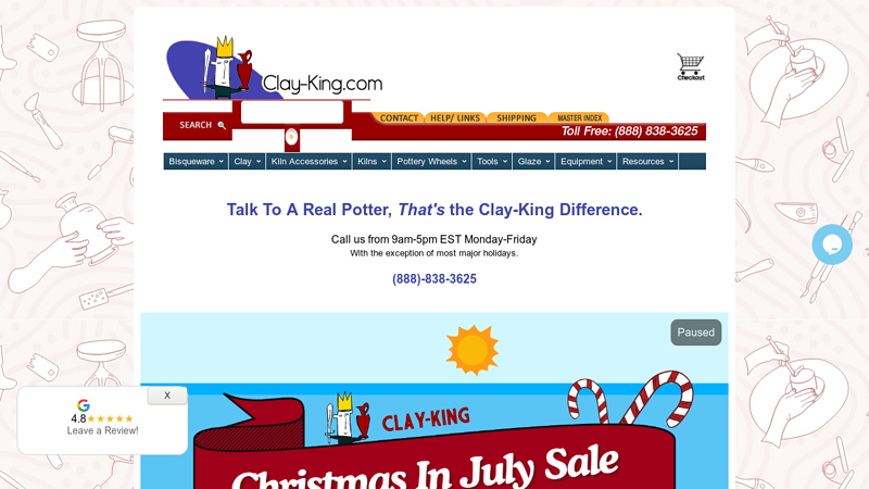 Clay-King | The Leader in Ceramic Supplies and Pottery Supplies