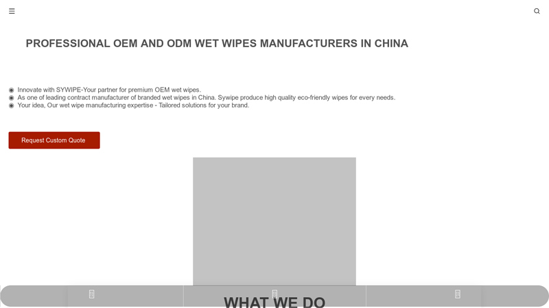 Leading Wet Wipes Contract Manufacturing-Sywipe