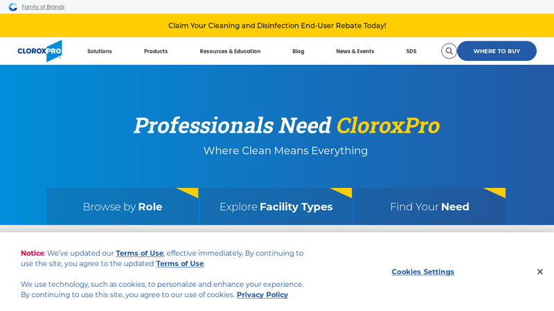 Cleaning Supplies for Business, Hospitals & Schools | CloroxPro