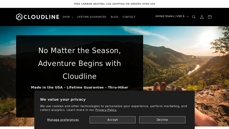 Merino Wool Socks for Men and Women - Made in the USA C Cloudline Apparel