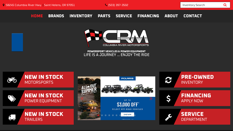 Motorcycles, ATVs, Side by Side UTVs - Powersports Dealer in St Helens | Columbia River Motorsports