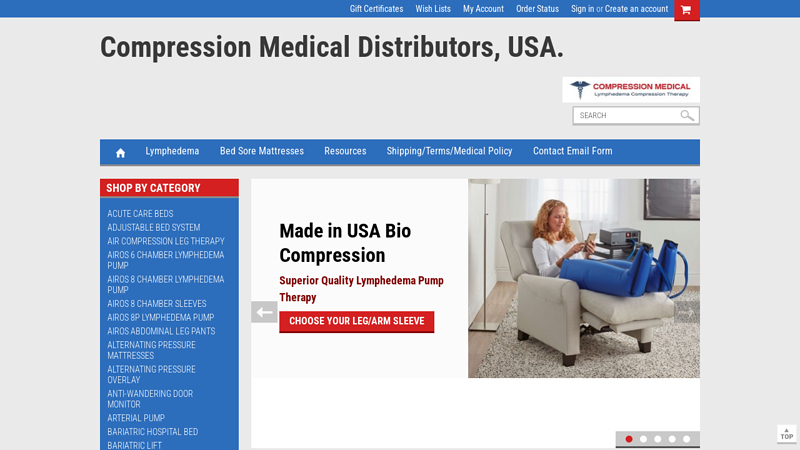 Compression Medical Distributors, USA.