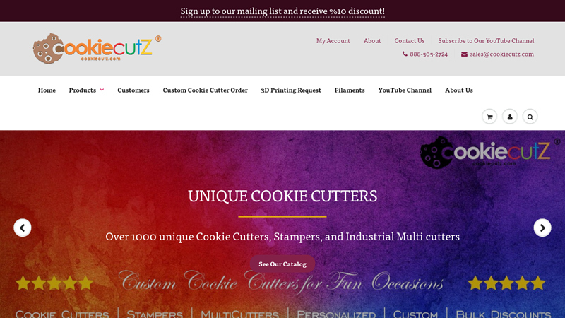 CookieCutz - Custom Cookie Cutters C Arbi Design - CookieCutz