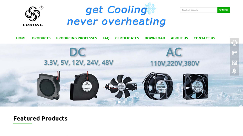 Cooling Fans, Cooling Fan Manufacturer, Cooling Fan Supplier in China | Cooling Tech