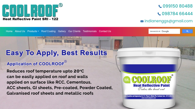 Heat Reflective Paint, Cool Roof Coating, Summer cool Paint - Coolroof ?