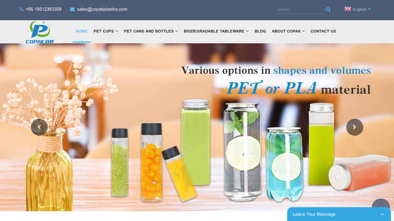 PET Cup, PET Juice Cup, PET Plastic Bottles, PET Clear Cup - Copak