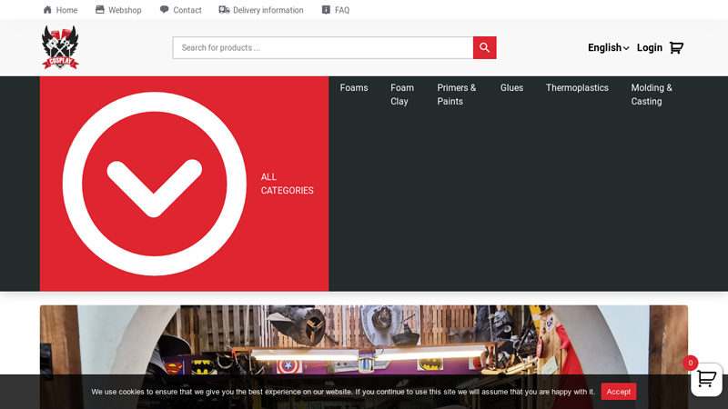Cosplayshop.be | for cosplayers, prop makers & costume designers