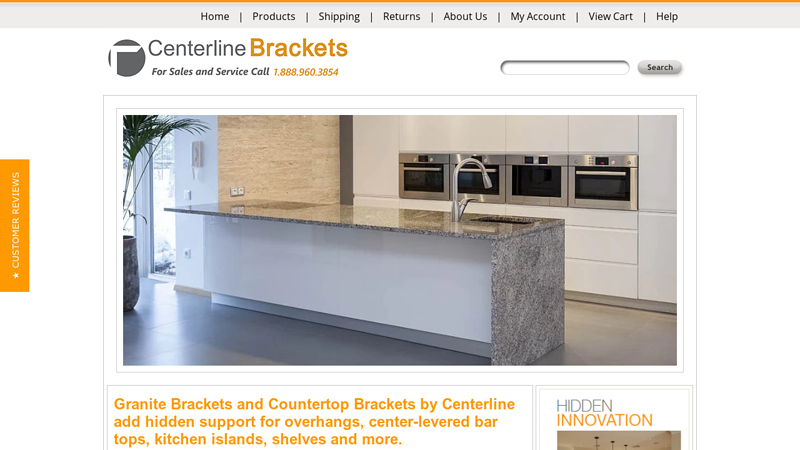 Granite Brackets. Hidden Countertop Brackets and Countertop Supports!
