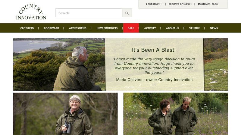 Country Innovation | Award Winning Outdoor Wear
