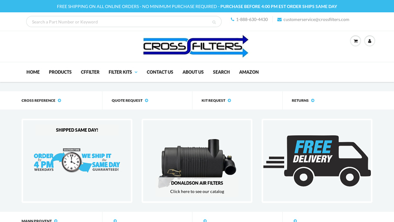Crossfilters - The best filters for your machine at the best cost.