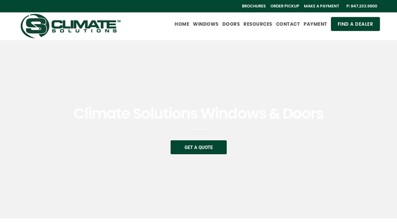 Climate Solutions Window & Doors | Window Manufacturer