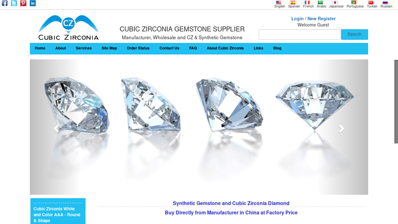 Buy Loose Gemstones Online, CZ Cubic Zirconia Stones, Natural Gems, Synthetic, Semi Precious, Precious Gem Stones for Wholesale