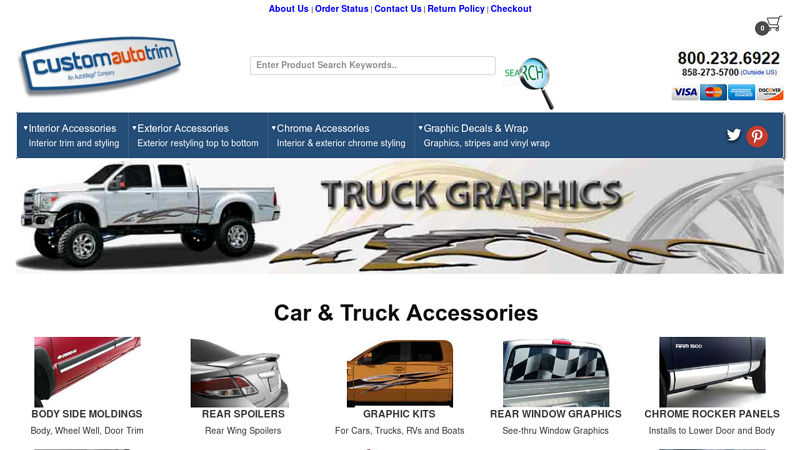 Rear Window Graphics | Body Side Molding | Truck Graphics | Car Spoilers