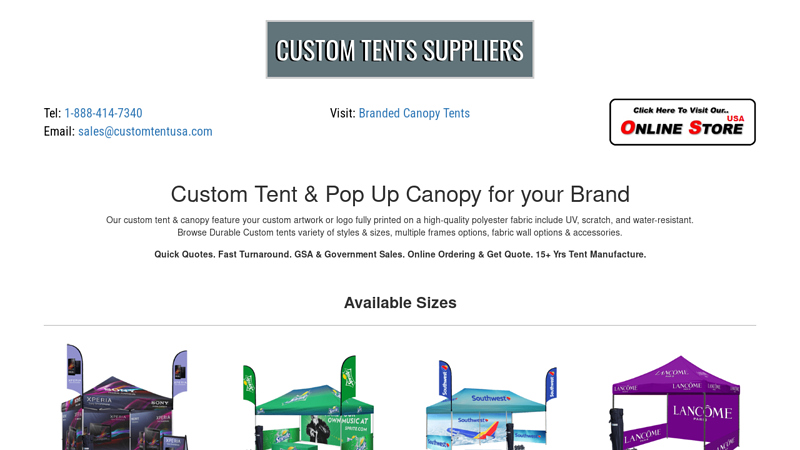 Custom Tent, Logo Pop Up Tents,Custom Canopy & Signage for outdoor Events