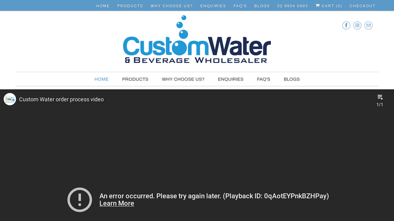 Buy Online or Order direct | Promotional Bottled Water