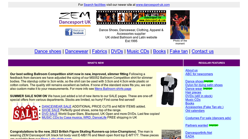 Dancesport UK - Dance Shoes, Apparel, Equipment & Accessories Supplier Online
