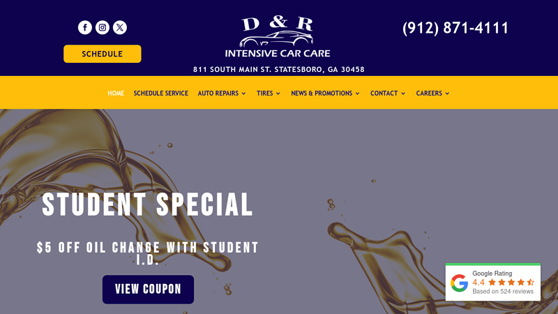 Statesboro Mechanics - Auto Repairs & Tire Shop - D&R Car Car
