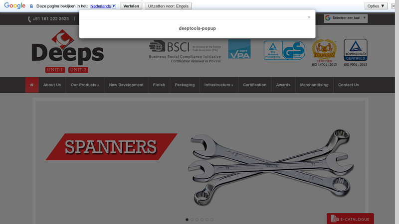 Manufacturer of Hand Tools, Spanners and Wrenches in India