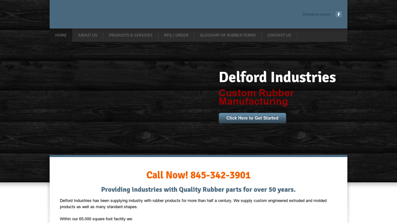 Custom Rubber Manufacturing | Rubber Extrusions | Delford Industries, Inc.