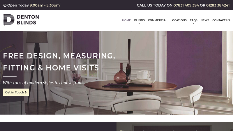 Blinds in Burton upon Trent | Blinds Company | Denton Blinds