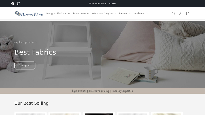 DesignWare - Designer Fabrics, Pillows, Outdoor, Lining, Upholstery,