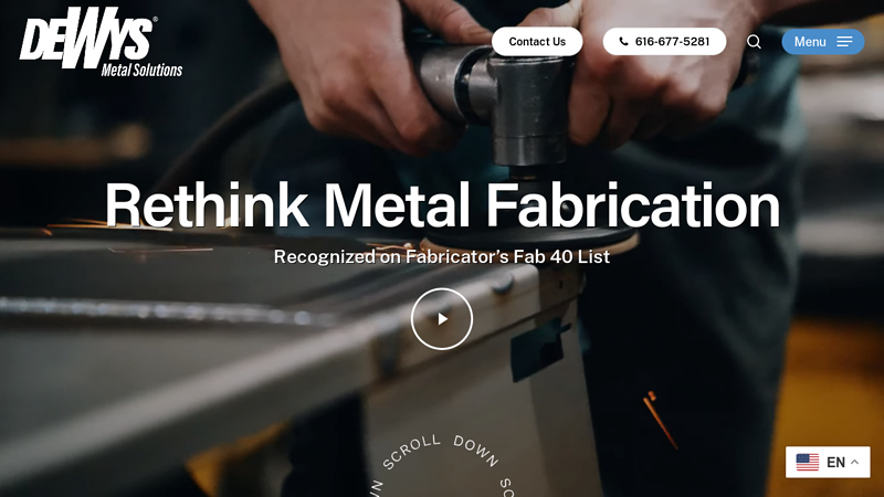 US Custom Metal Fabrication Company | DeWys Metal Solutions