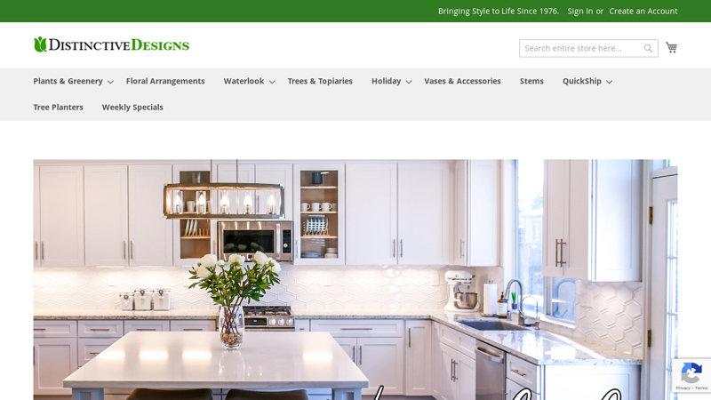 Distinctive Designs - Luxury Permanent Botanicals since 1976 - Distinctive Designs