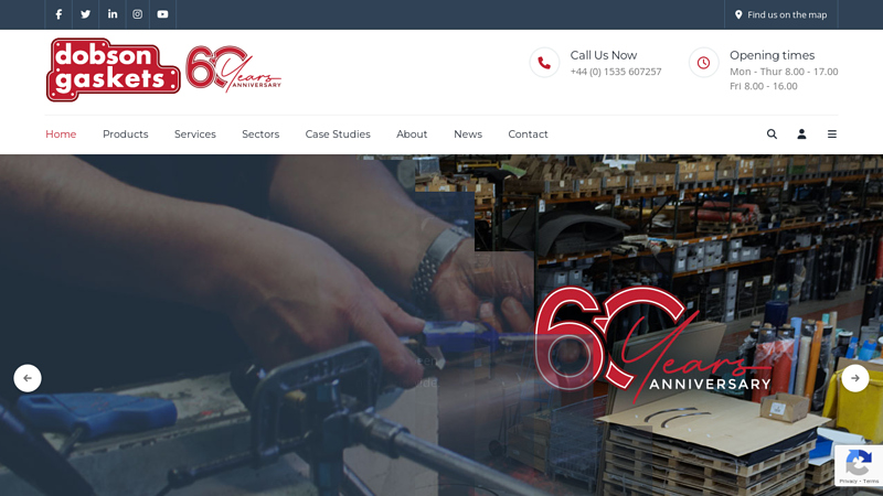 Gasket Manufacturer | Dobson Gaskets | Wide Range of Gasket Materials
