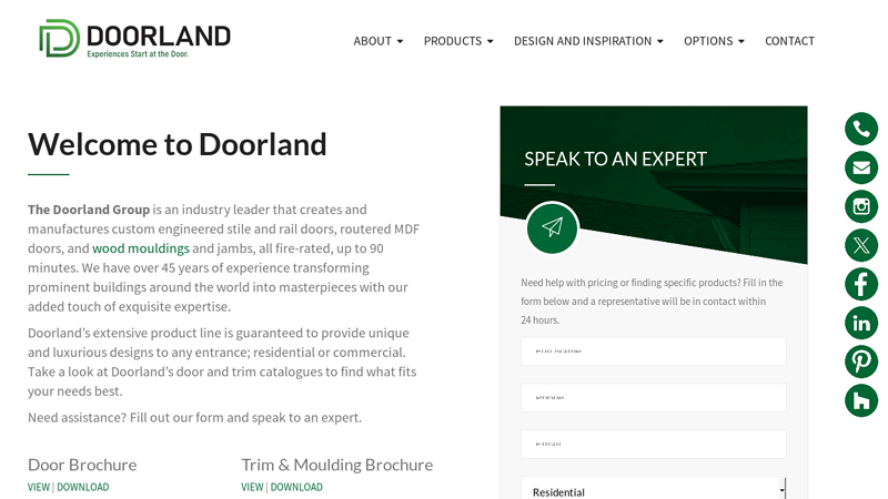 MDF Doors, Fire Rated Wood Door Manufacturer - Doorland Group
