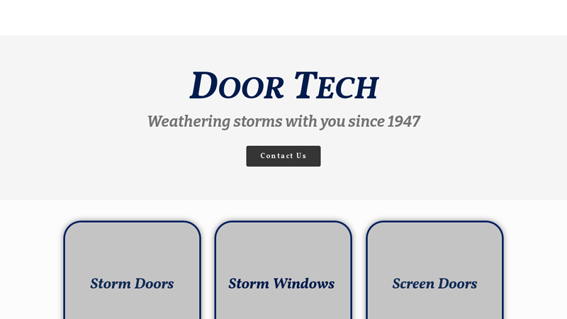 Door Tech - Home of Affordable Storm Doors & Windows