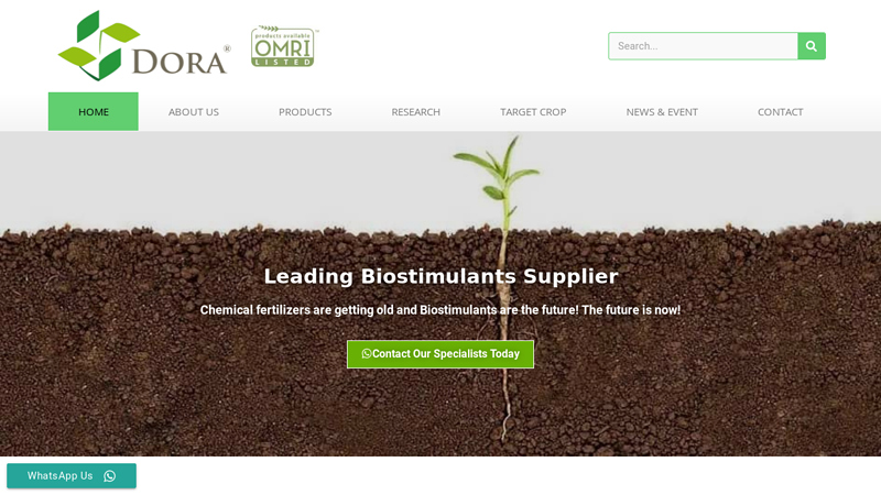 Biostimulants Supplier and Manufacturer | Dora Agri