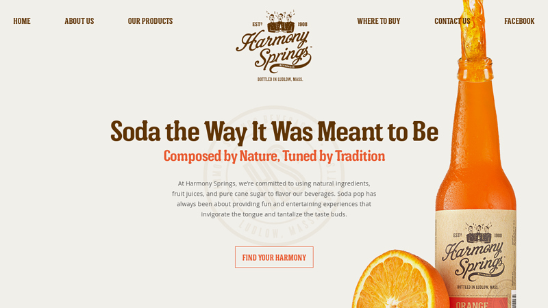 Harmony Springs | Old-Fashioned Artesian Soda