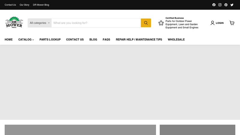 Small Engine, Lawn Mower, and Snowblower Parts - DR Mower Parts