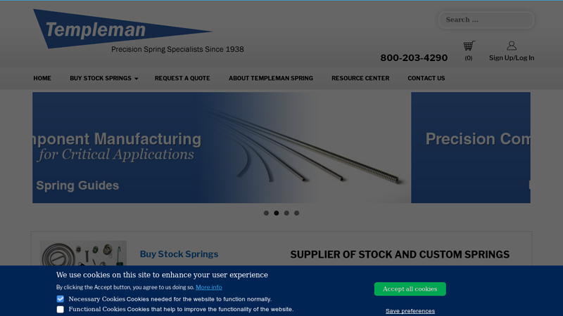 D.R. Templeman | Stock and Custom Springs - Engineering Support