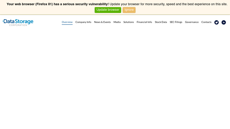 Investor Relations :: Data Storage Corporation (DTST)